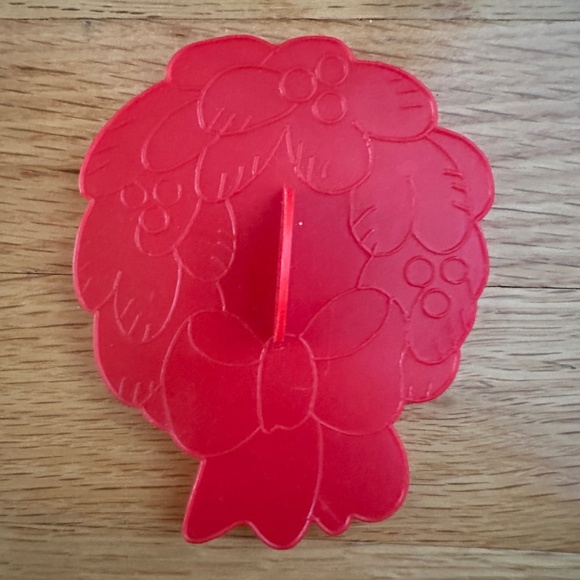Wilton 1978 Red Christmas Cookie Cutters Set of 4 Tree, Santa, Angel, Wreath - Picture 8 of 13